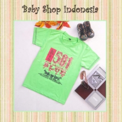 LK084 T shirt Levis 501 55 Hijau  large